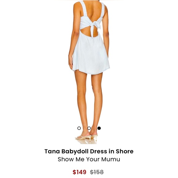 NWT Show Your MUMU. Tana Babydoll Dress in Shore Chambray. Size Large - Picture 10 of 15